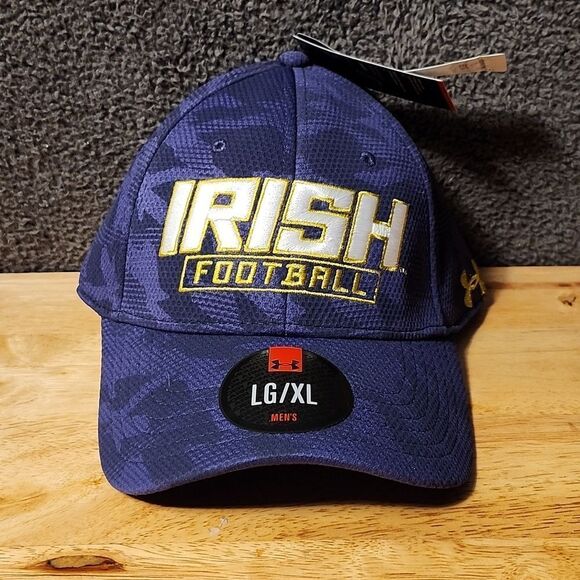 Under Armour Notre Dame Irish L/XL Stretchfit Hat - New - Picture 1 of 8